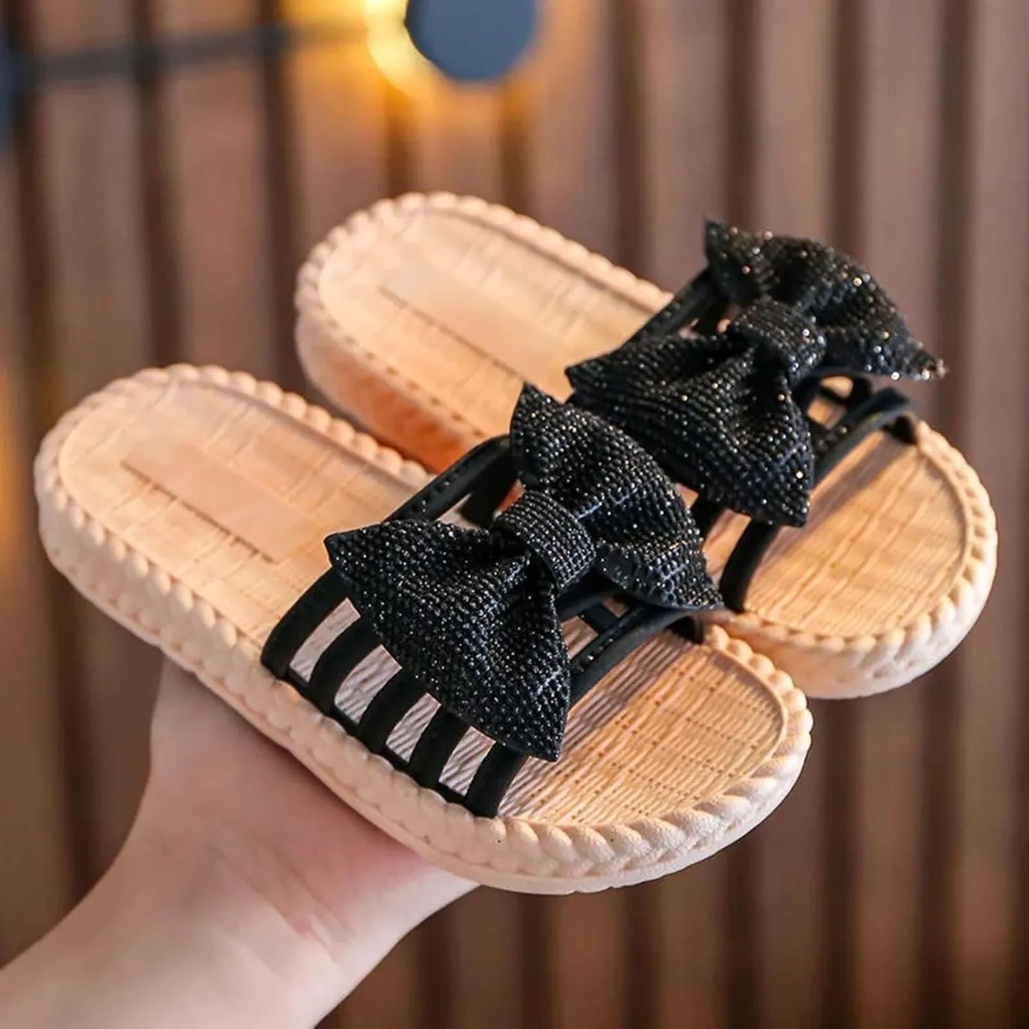 Toddler Kids Infant Girls Soild Bowknot Princress Shoes Soft Sole Non Slip First Walkers Size 3 Sandals for Girls