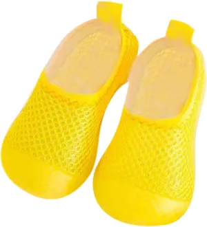 Toddler Kids Infant Newborn Baby Boys Girls Summer Shoes Solid Soft Soles First Walkers Antislip (Yellow, 2-3 Years)
