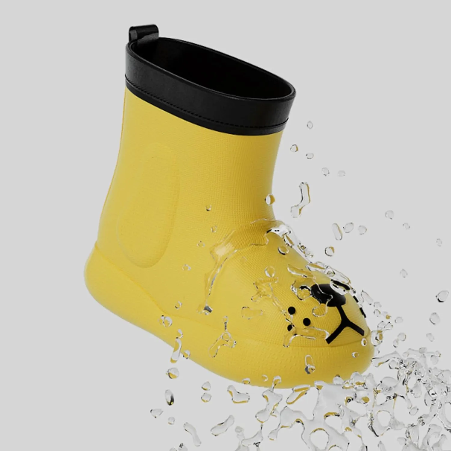 Toddler Kids Waterproof Cute Cartoon Rain Boots Rubber Soft Sole Outdoor Play Work Shoes for Fancy Shoes for Girls