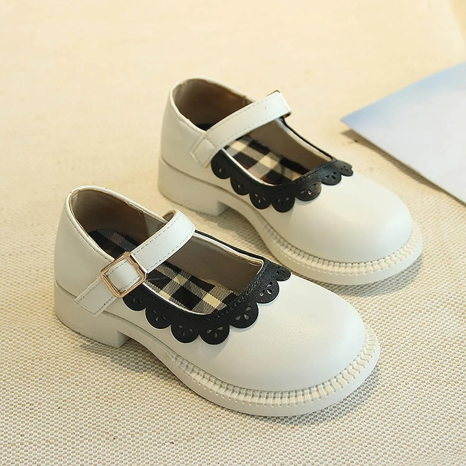 Toddler Little Child Girl's Leather Shoes Baby Soft Princess Shoes Little Girl Casual Shoes Student Single Shoes Girls