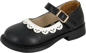 Toddler Little Child Girl's Leather Shoes Baby Soft Princess Shoes Little Girl Casual Shoes Student Single Shoes Girls