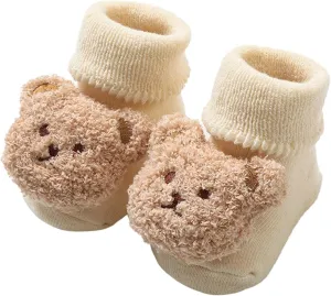 Toddler Shoes Boys Warm Winter Baby Shoes Cartoon Bear Shape Cute Baby Shoes Baby Soft Sole Baby Shoes