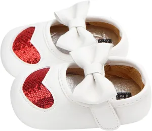 Toddler Shoes Four Color Baby Princess Shoes Baby Shoes Indoor Love Baby Shoes White Shoes Toddler Girl Shoes Size 12