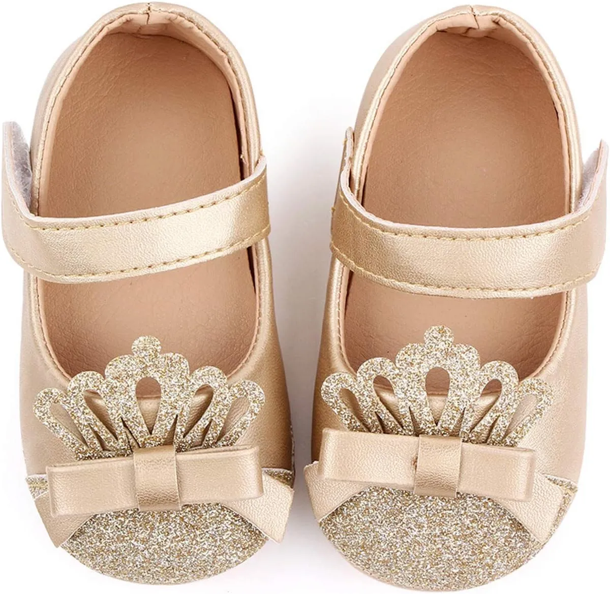 Toddler Slip on Shoes Princess Walking Leather Soft Shoe Shoe Toddler First Kids Crown Girls Baby Shoes Leather Baby Girl Shoes