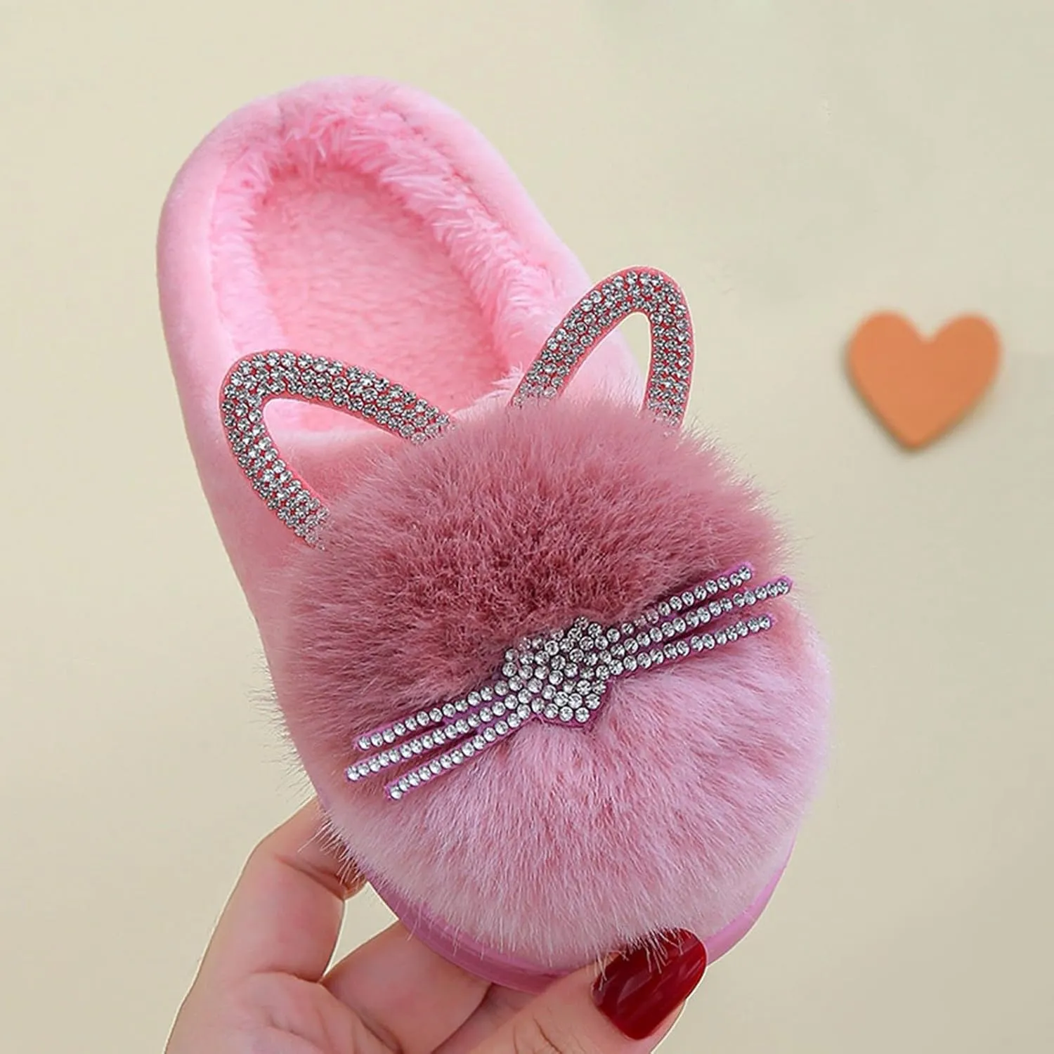 Toddler Slippers Girls Boys Soft Sole Non Slip Socks Slippers First Walking Shoes Fleece Fluff ?All Slipper