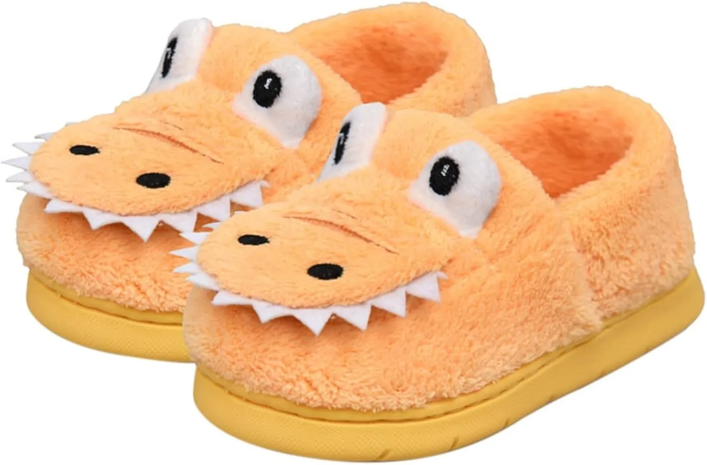 Toddler Slippers Winter Girl Boy Cute Dinosaur House Slipper Kids Warm Fuzzy Slippers Soft Plush Indoor Baby Shoes