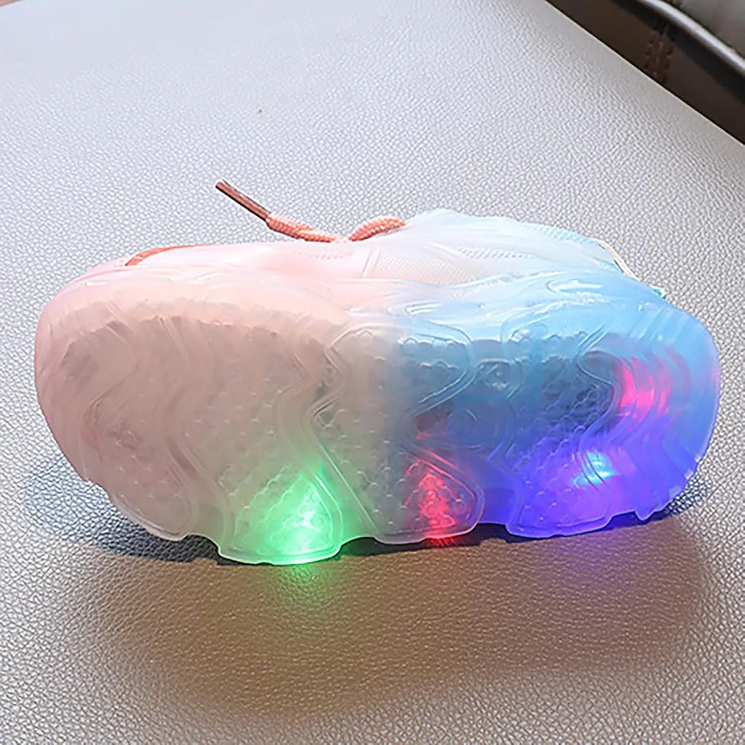 Toddler Sneaker Shoes Children's Sneakers Color Gradient LED Light Shoes Dad Shoes Soft Soles Size 7 Toddler Shoes