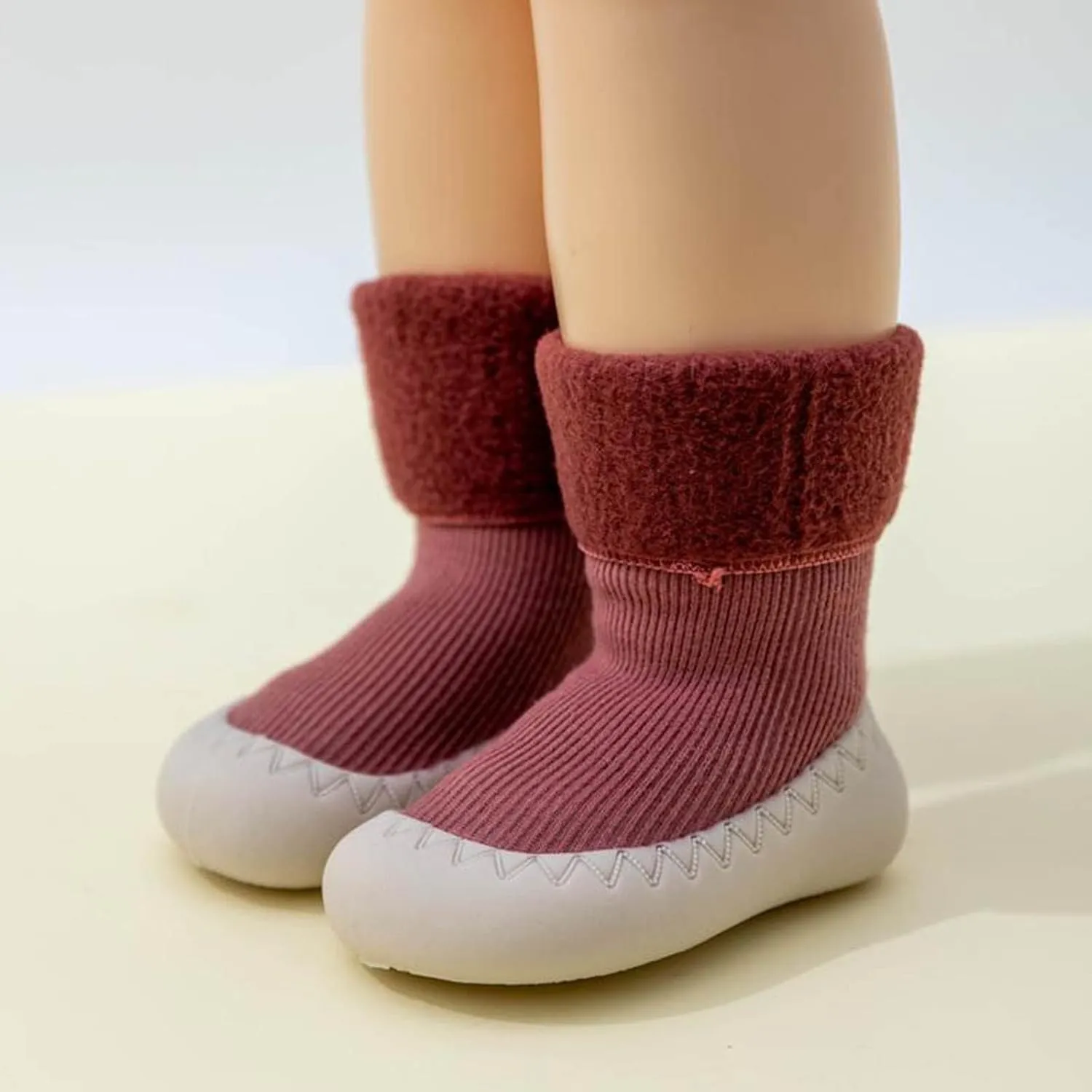 Toddler Sneakers Infant Toddle Footwear Winter Toddler Shoes Soft Bottom Indoor Non Slip Warm Non-Slip Rubber Sole
