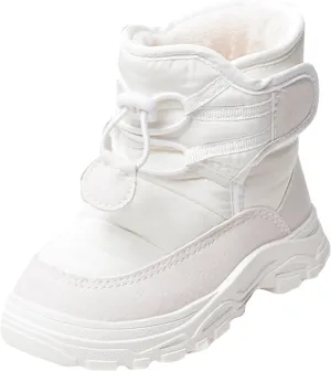 Toddler Snow Booties Open Toe Winter Ski Shoes Boys Kids Childrens Soft Sole Non Slip Fuzzy Warm Shoes Fashion Comfy