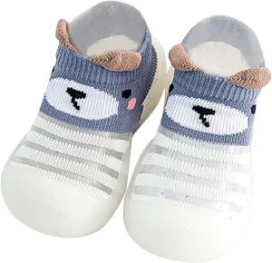 Toddler Sock Shoes,Infant Boys Girls Animal Prints Cartoon Socks Shoes Mesh The Floor Socks Non Slip Prewalker Shoes