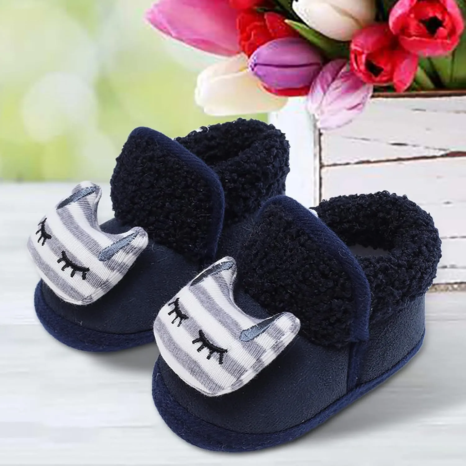Toddler Walking Shoes Baby Girls Boys Warm Shoes Soft Sole Booties Snow Boots Infant Comfortable Shoes
