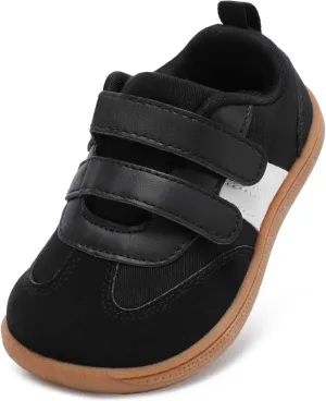 Toddler Wide Toe Box Shoes:Boys Barefoot Shoes Kids Walking Shoes Boy Sneakers Non-Slip Zero Drop Shoes,Toddler First Walking Shoes Comfort Tennis Outdoor Activities