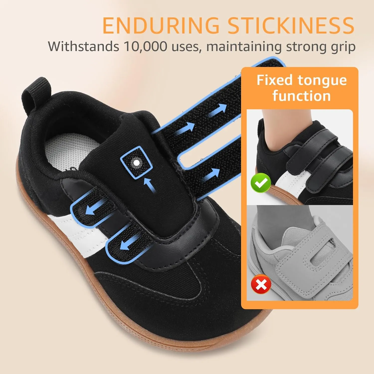 Toddler Wide Toe Box Shoes:Boys Barefoot Shoes Kids Walking Shoes Boy Sneakers Non-Slip Zero Drop Shoes,Toddler First Walking Shoes Comfort Tennis Outdoor Activities