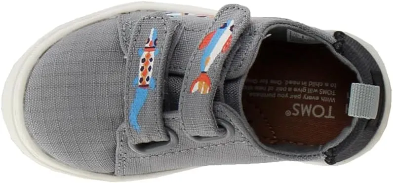 TOMS Toddler Boys Lenny Slip On Sneakers Shoes Casual - Grey
