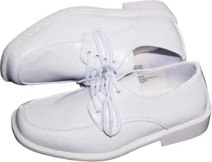 Tuxgear Boys Square Toe Patent Leather Shiny Tuxedo Shoes