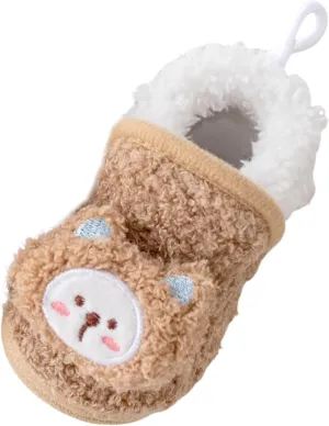 Unisex Baby Boys Cotton Booties Soft Bottom Moccasins Non-Slip Toddler Shoe Newborn Shoes Infant Footwear