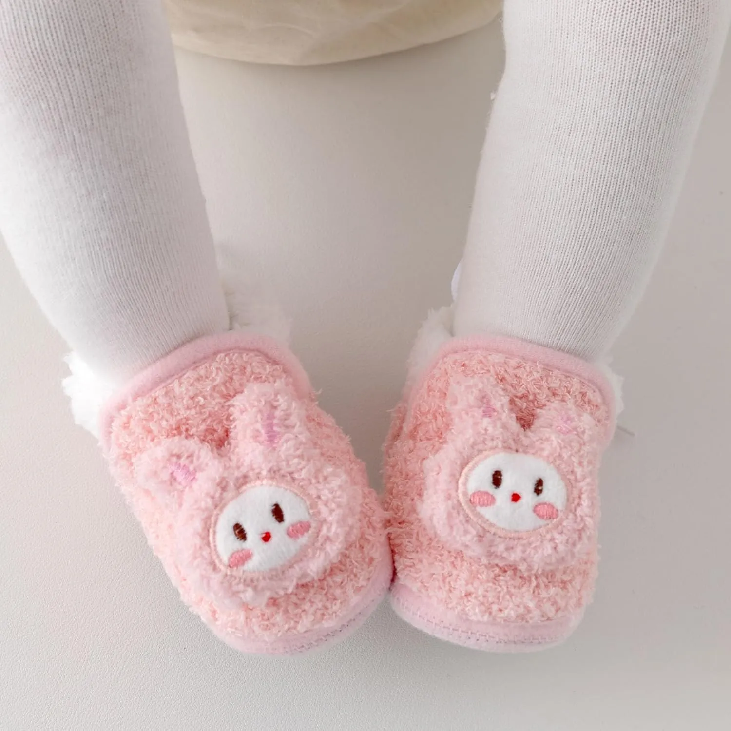 Unisex Baby Boys Cotton Booties Soft Bottom Moccasins Non-Slip Toddler Shoe Newborn Shoes Infant Footwear