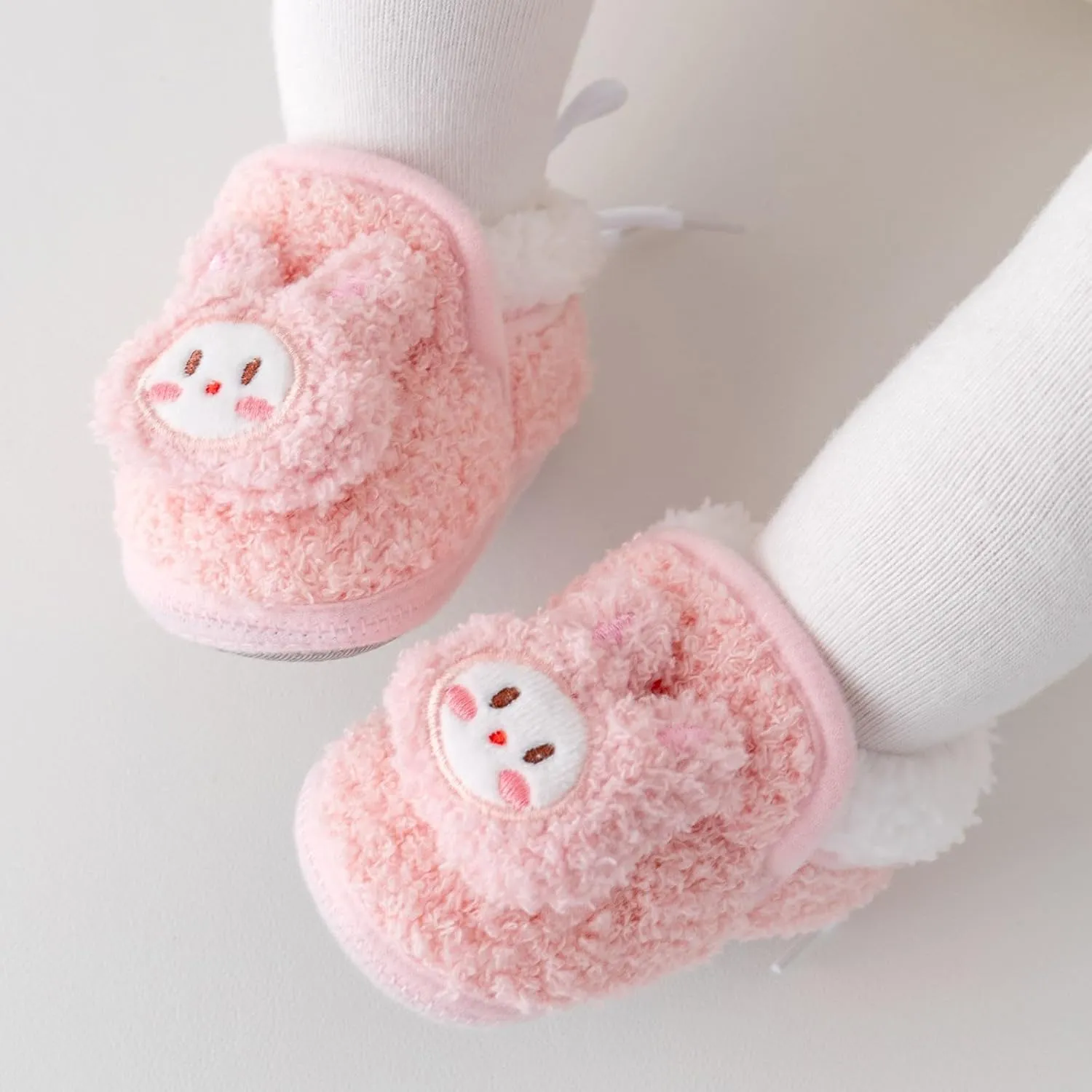 Unisex Baby Boys Cotton Booties Soft Bottom Moccasins Non-Slip Toddler Shoe Newborn Shoes Infant Footwear