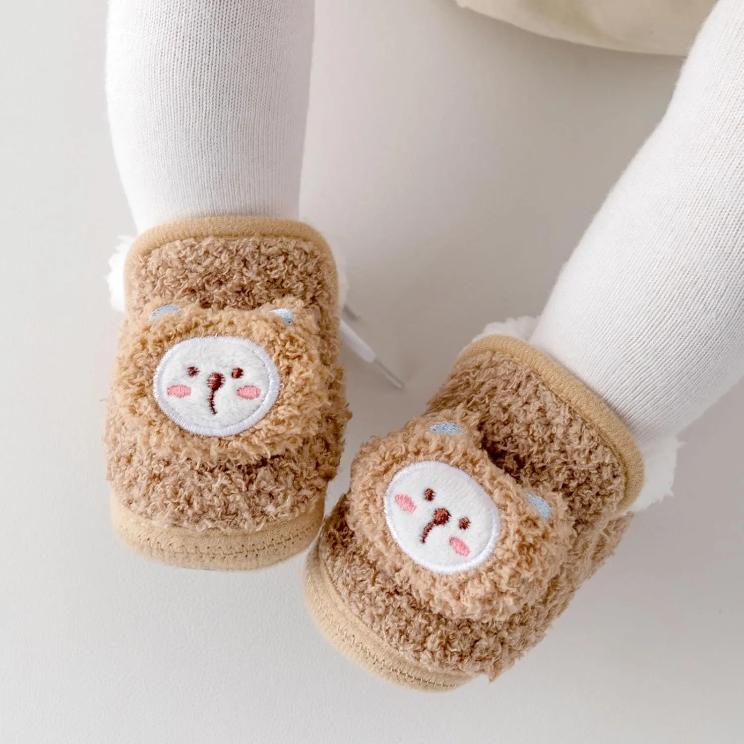 Unisex Baby Boys Cotton Booties Soft Bottom Moccasins Non-Slip Toddler Shoe Newborn Shoes Infant Footwear
