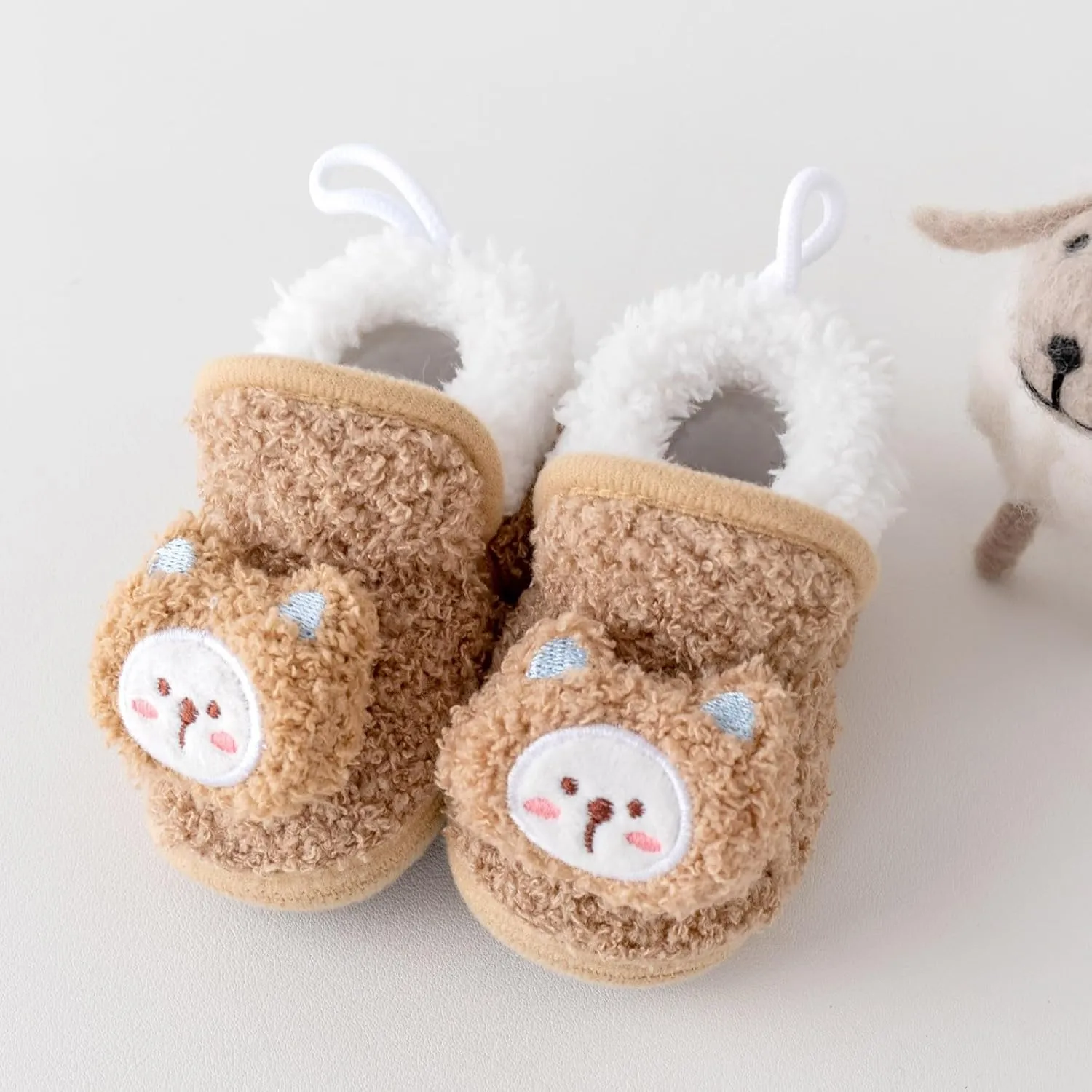 Unisex Baby Boys Cotton Booties Soft Bottom Moccasins Non-Slip Toddler Shoe Newborn Shoes Infant Footwear