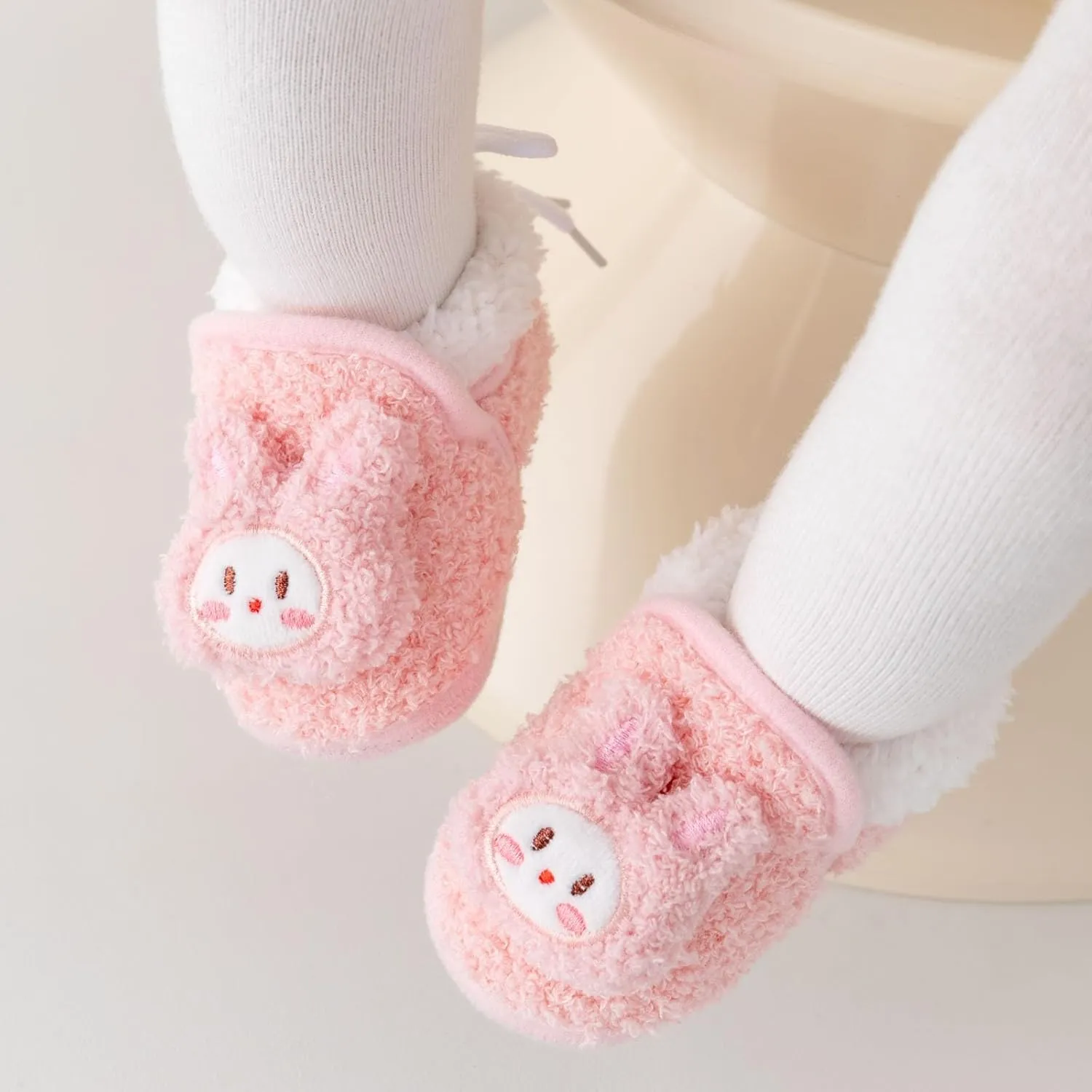 Unisex Baby Boys Cotton Booties Soft Bottom Moccasins Non-Slip Toddler Shoe Newborn Shoes Infant Footwear