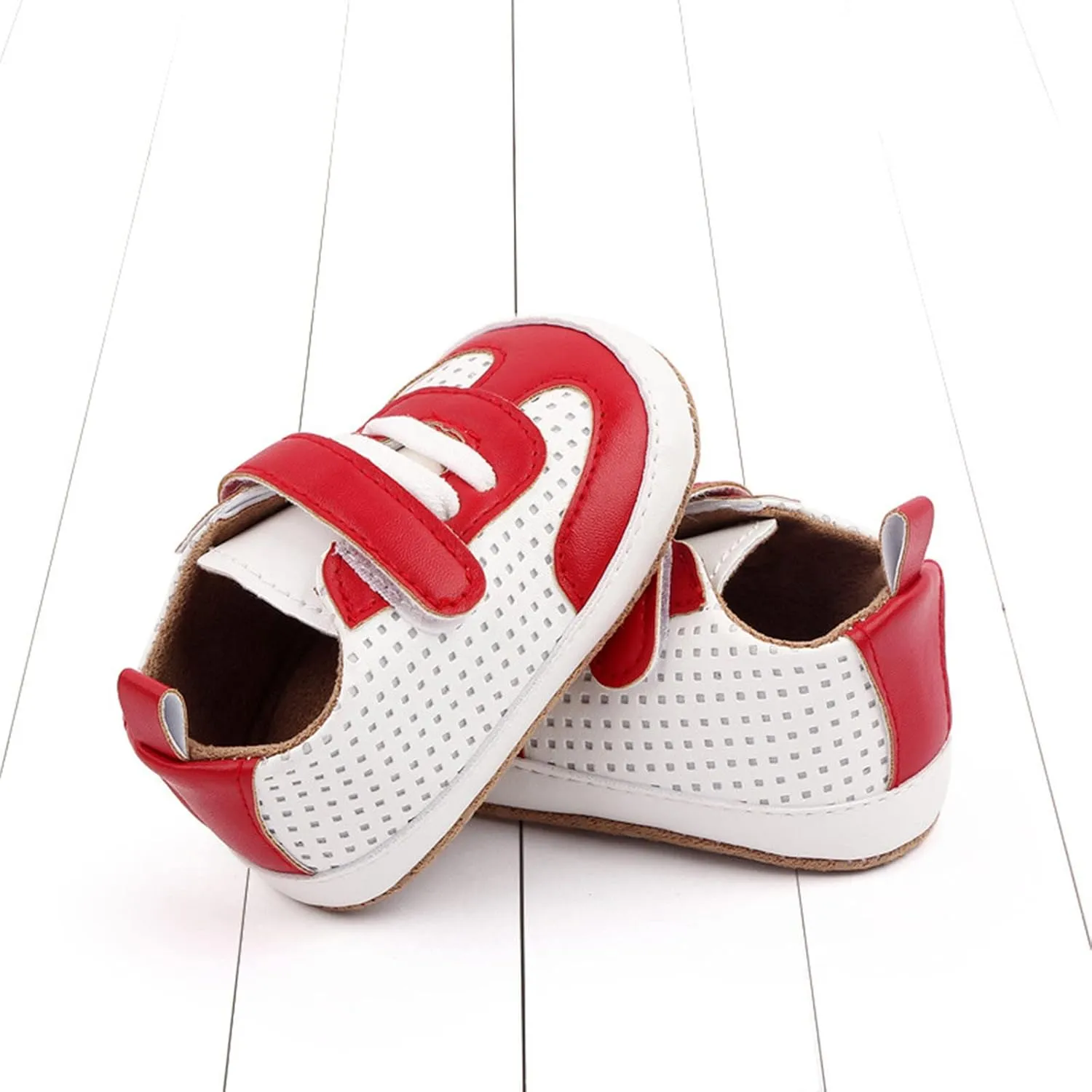 Unisex Baby Boys Girls Sneakers Infant Toddler Non-Slip Soft Rubber Sole Lightweight First Walking Sports Shoes
