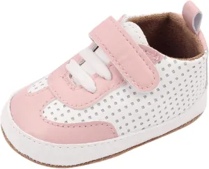 Unisex Baby Boys Girls Sneakers Infant Toddler Non-Slip Soft Rubber Sole Lightweight First Walking Sports Shoes