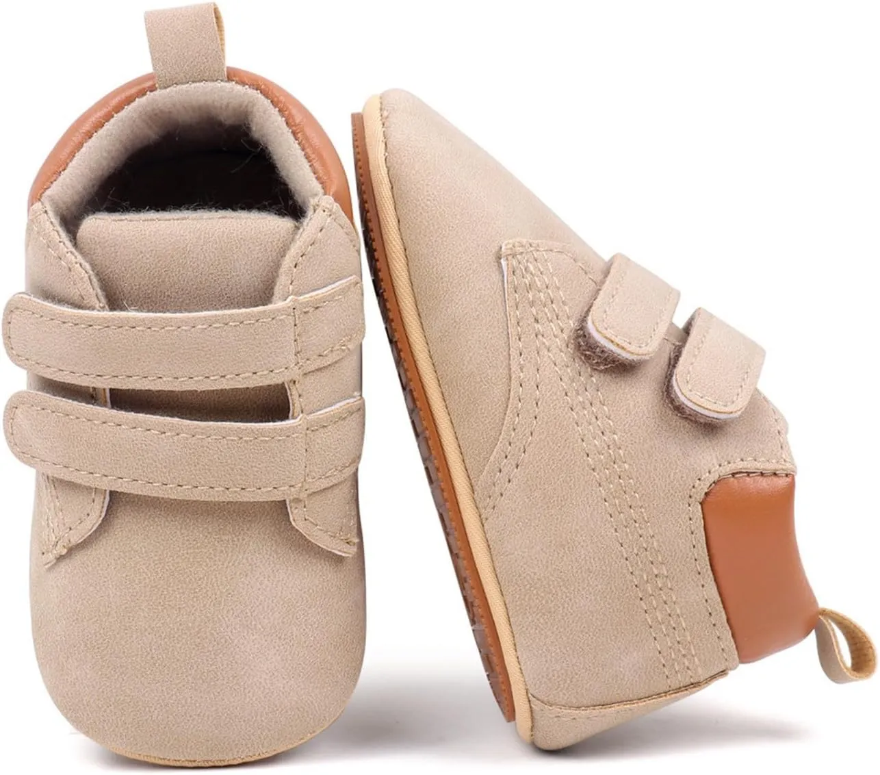 Unisex Baby Girls Boys High-top Shoes, Newborn Infant Anti-Slip Soft Sole First Walking Breathable Sneakers
