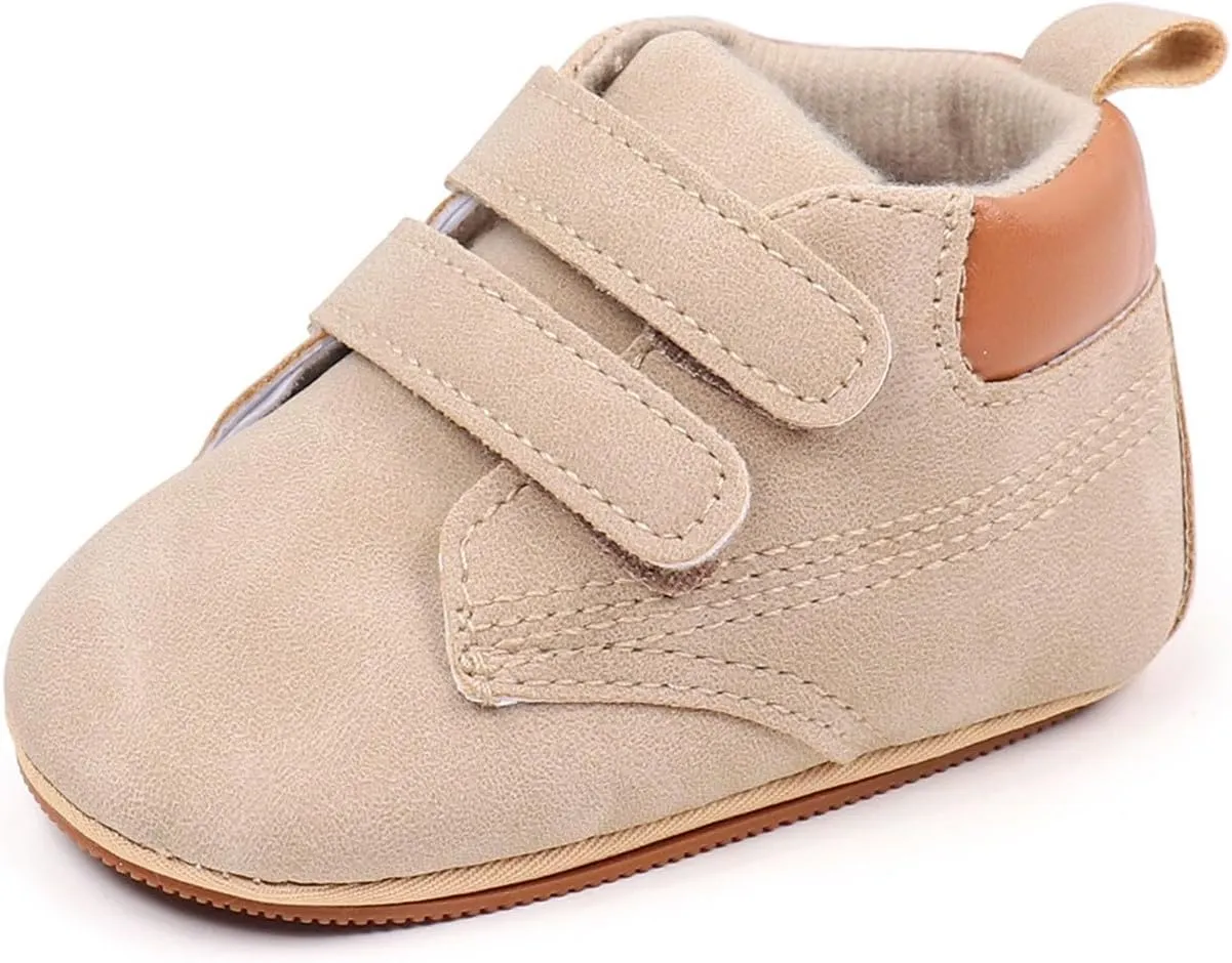 Unisex Baby Girls Boys High-top Shoes, Newborn Infant Anti-Slip Soft Sole First Walking Breathable Sneakers