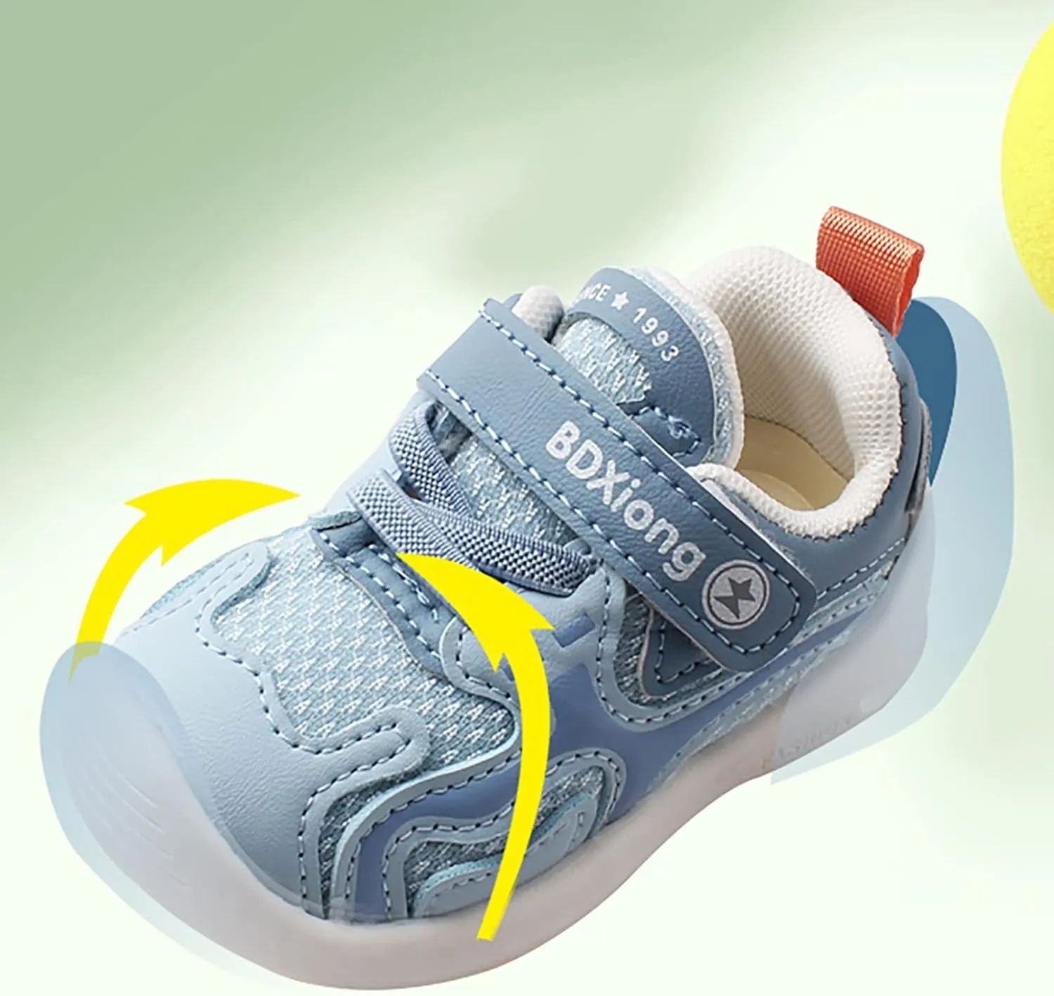 Unisex-Child Athletic Crib Shoe Infant Baby Boys Girls Sneaker Leather Soft Sole Non-Slip Outdoor Toddler Casual