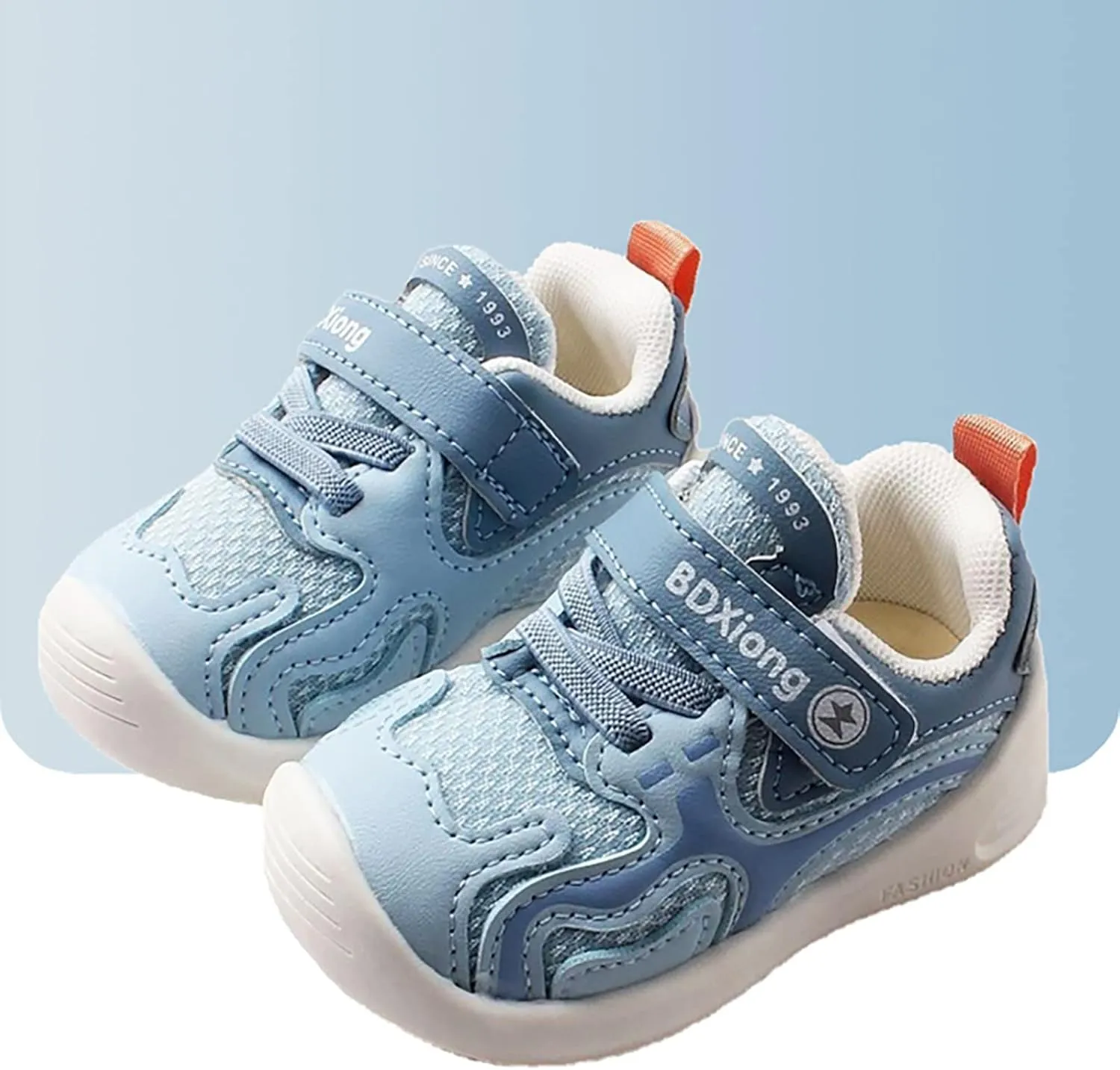 Unisex-Child Athletic Crib Shoe Infant Baby Boys Girls Sneaker Leather Soft Sole Non-Slip Outdoor Toddler Casual