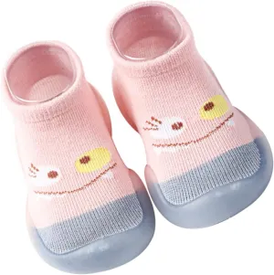 VALICLUD Socks Walking Slipper Socks Knitted Non Socks Soft First White Shoes Shoe Socks for Grip