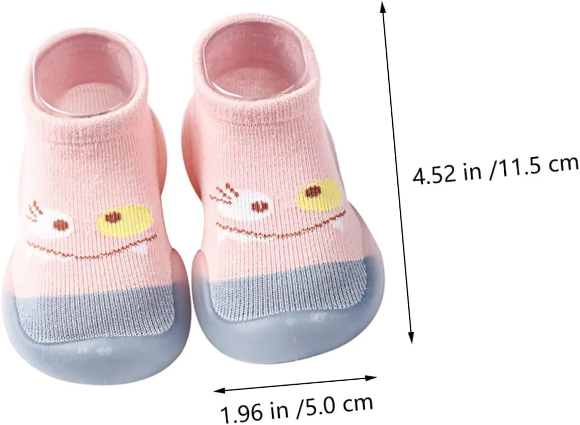 VALICLUD Socks Walking Slipper Socks Knitted Non Socks Soft First White Shoes Shoe Socks for Grip