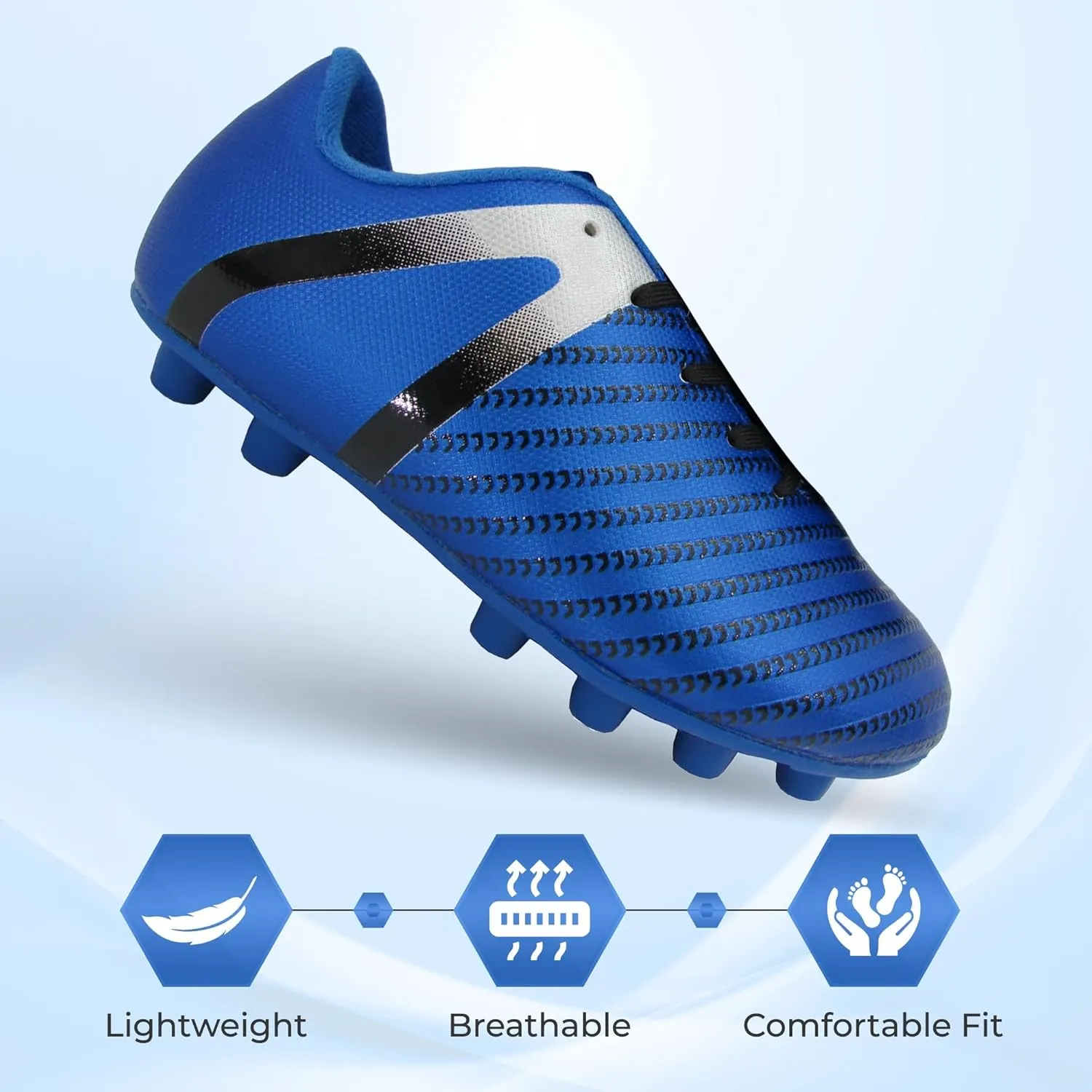 Vizari USA Impact Soccer Cleats for Kids  Youth Firm Ground Football Shoes | Breathable Design for Toddler, Little Kid & Big Kid Players