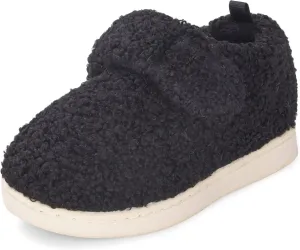 VONMAY Kids Cozy Toddler Fleece Slippers for Boys Girls, Soft & Warm Indoor Shoes with Adjustable Hook & Loop Closure  Perfect for Indoor & Outdoor