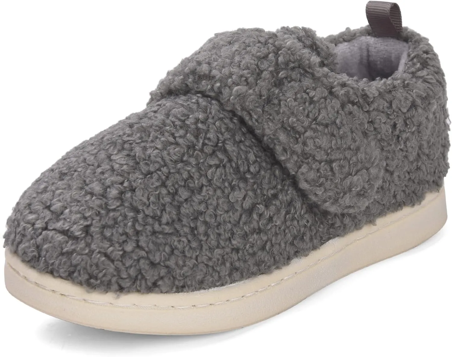VONMAY Kids Cozy Toddler Fleece Slippers for Boys Girls, Soft & Warm Indoor Shoes with Adjustable Hook & Loop Closure  Perfect for Indoor & Outdoor