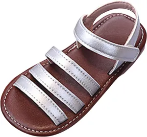 Walking Shoes for Boys Girls Retro Summer Open Toe Baby Beach Sandals Soft Sole Comfortable Children's Sandals