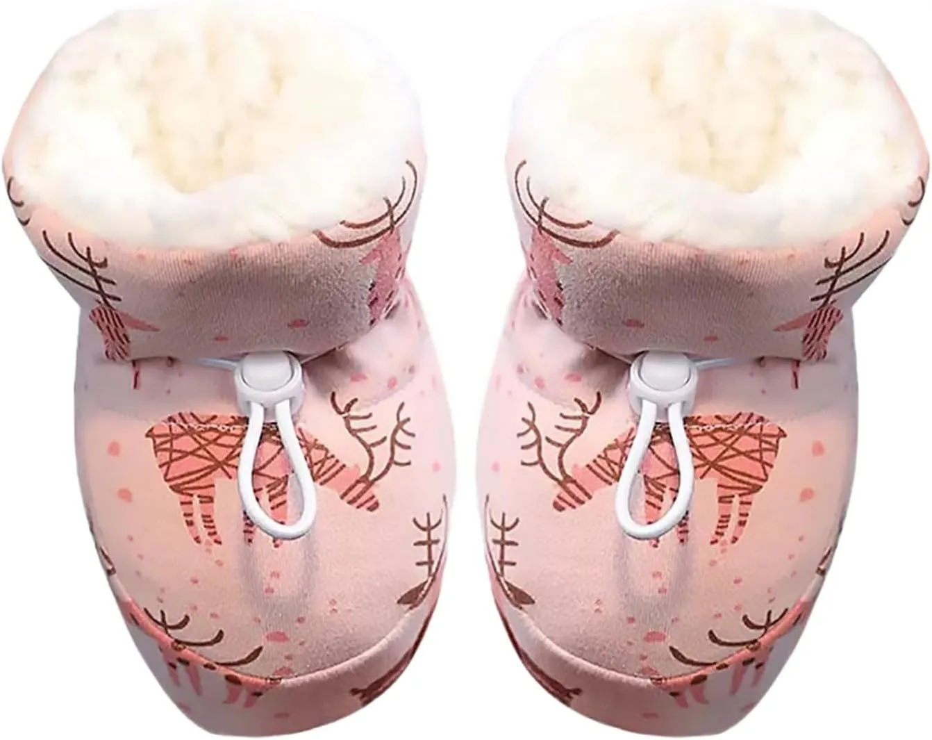 Warm Furry Baby Boots 2024 New Warm Cozy Fleece Baby Booties Winter Snow Anti Slip Soft Sole Warm Baby Boy Boots Size 1
