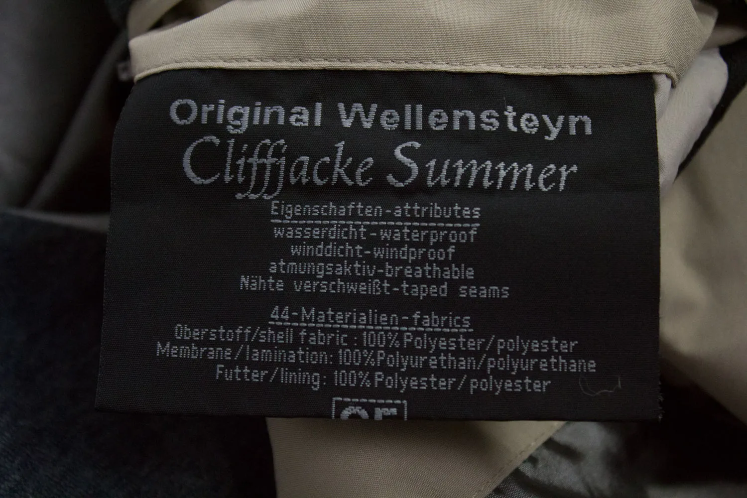 Wellensteyn men's Cliffjacke Summer Weatherproof Jacket Size L