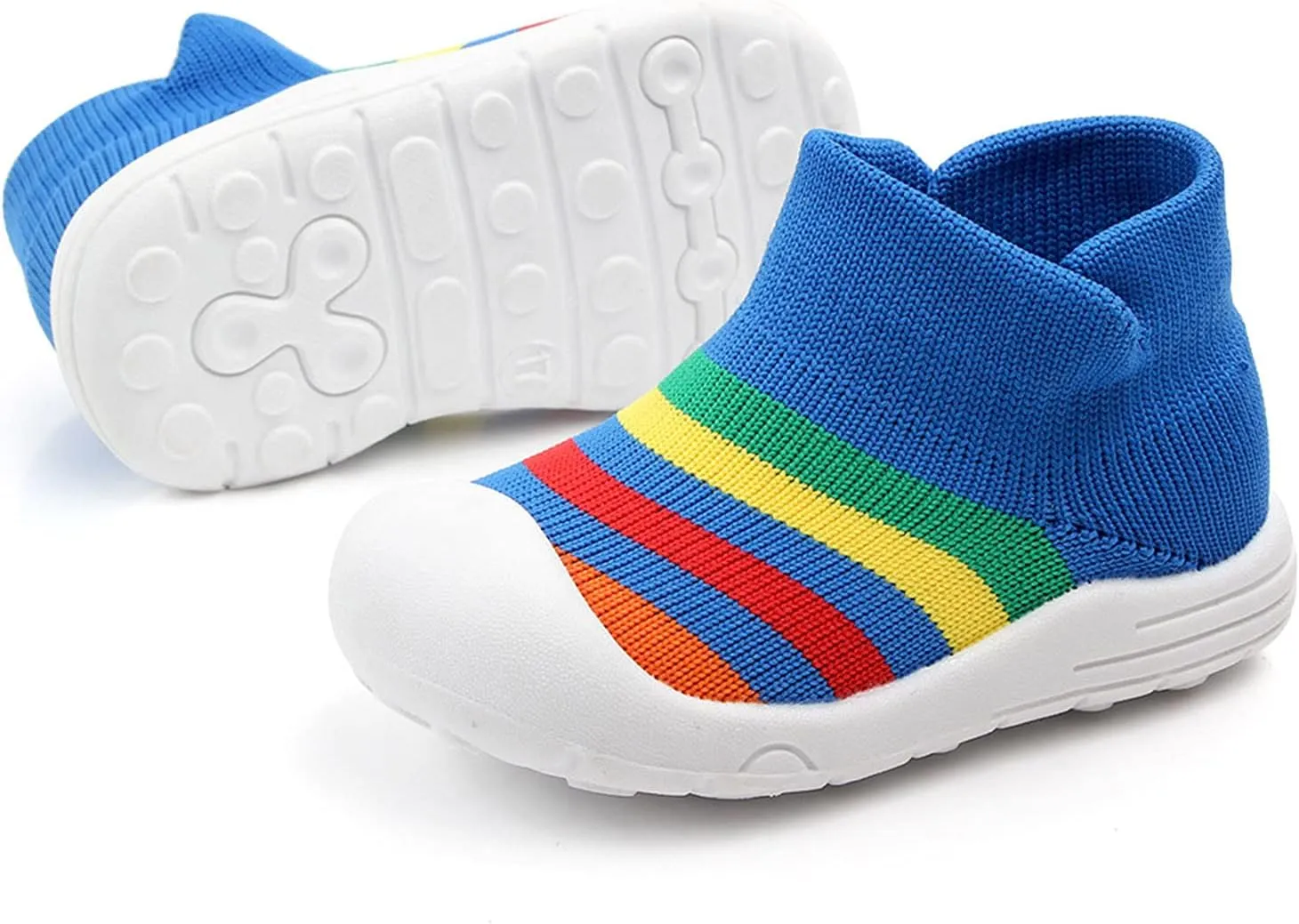 Winter Shoes Toddler Boy Shoes Girls Sole Slipper Socks Shoes Rubber Soft Boys Baby High Top Sneakers for Kids