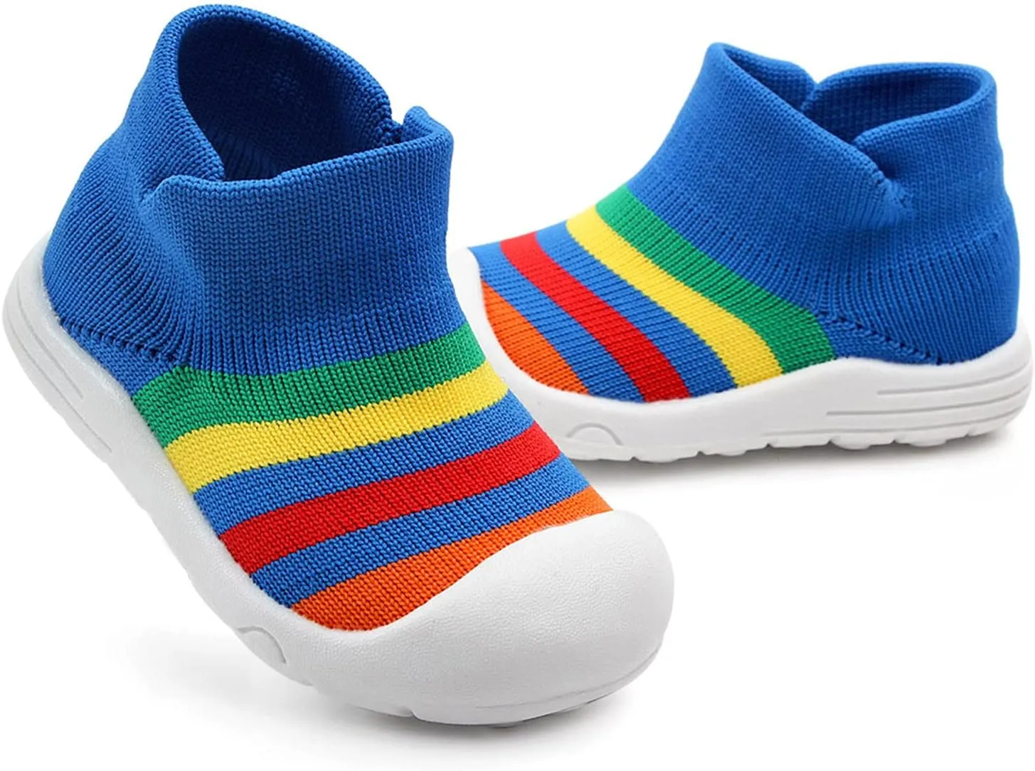 Winter Shoes Toddler Boy Shoes Girls Sole Slipper Socks Shoes Rubber Soft Boys Baby High Top Sneakers for Kids