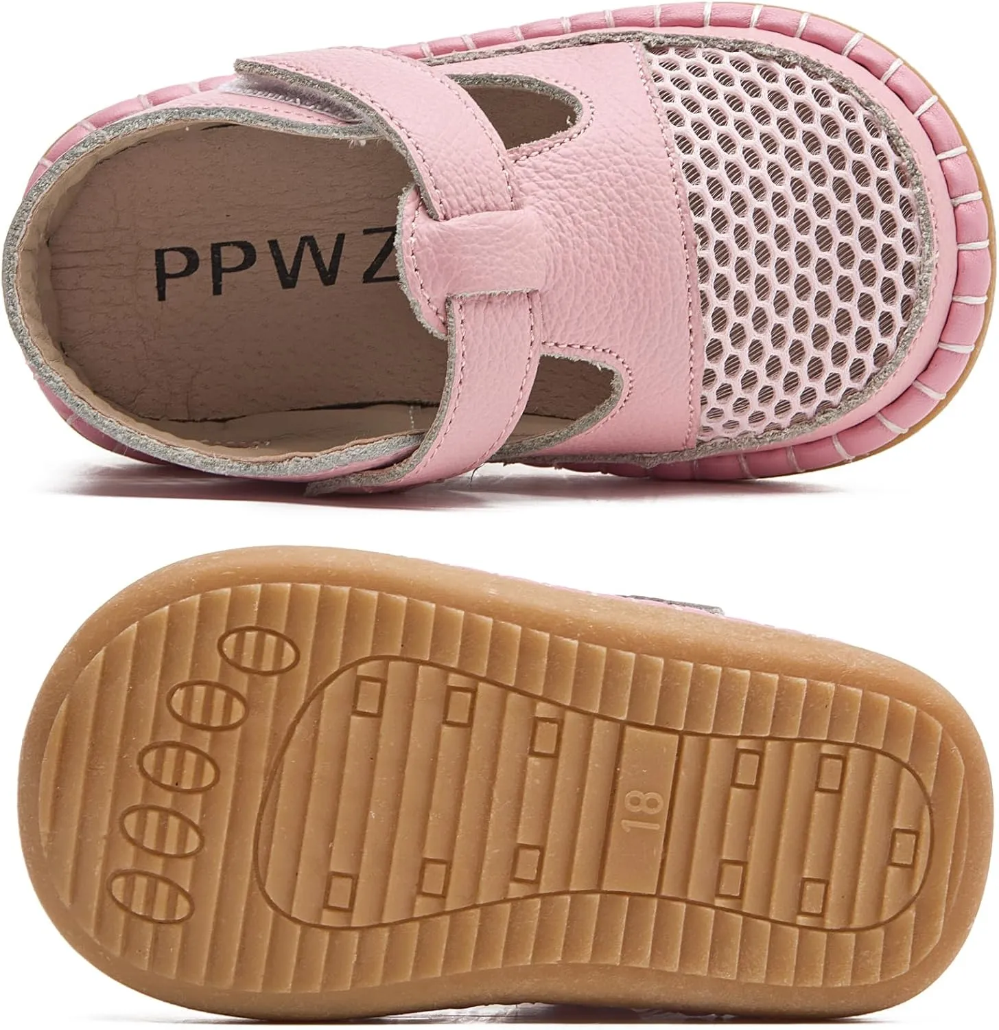 WUIWUIYU Baby Shower Shoes Baby Boys Girls Closed Toe Summer Sandals Soft Athletic Sandals Outdoor Learn Walker Shoes