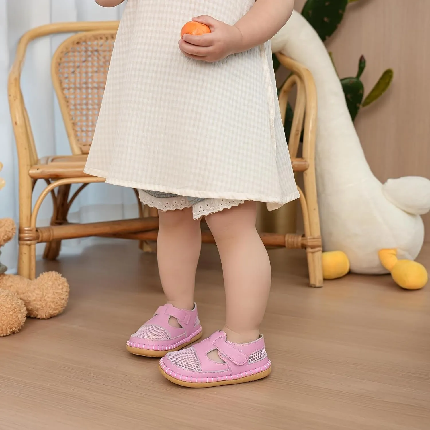 WUIWUIYU Baby Shower Shoes Baby Boys Girls Closed Toe Summer Sandals Soft Athletic Sandals Outdoor Learn Walker Shoes