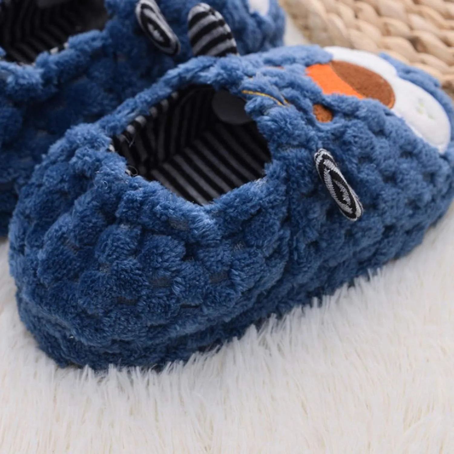 XIMIN Toddler Kids Baby Warm Shoes Boys Girls Cartoon Soft-Soled Slippers Soft Sole Anti-slip Slippers Lightweight Shoes